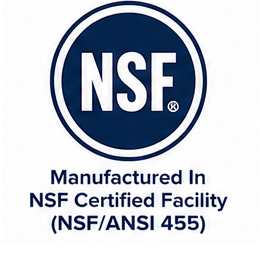 Manufactured In NSF Certified Facility