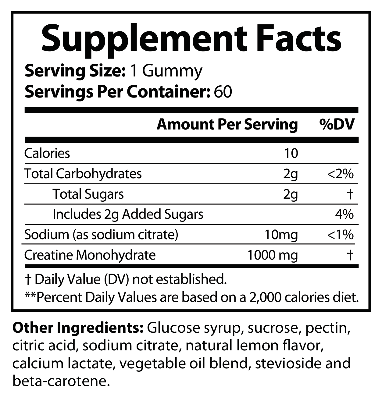 ROC943 supplement facts panel
